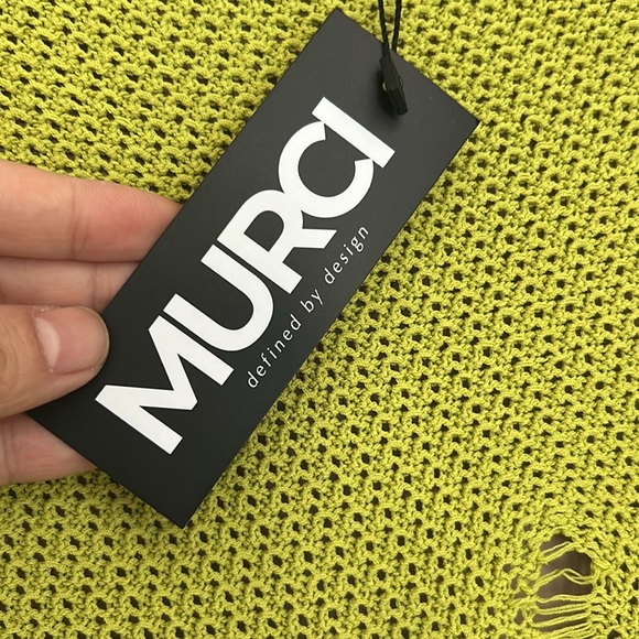 Mucri NWT Deep Scoop Neck Knitted Maxi Dress Stretch In Fig Leaf Size XL - Picture 9 of 16